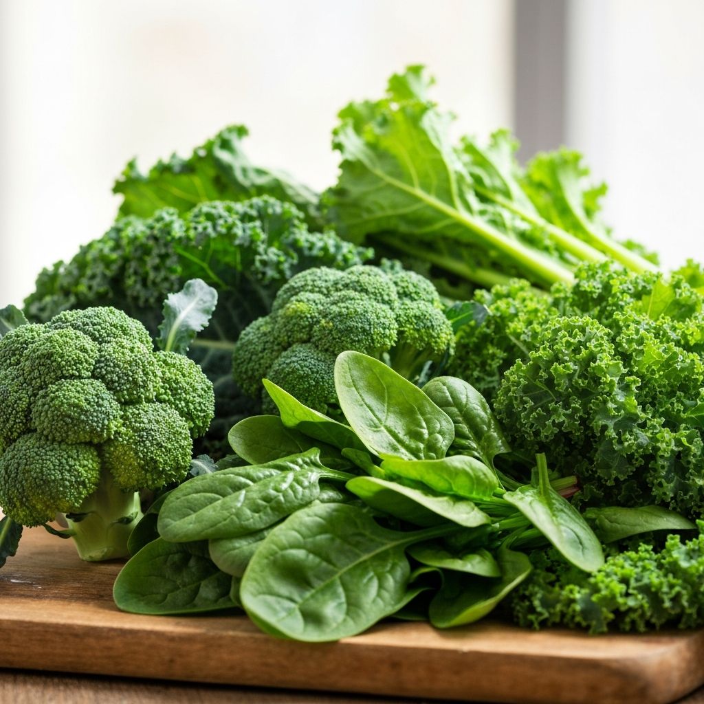 Fresh green vegetables